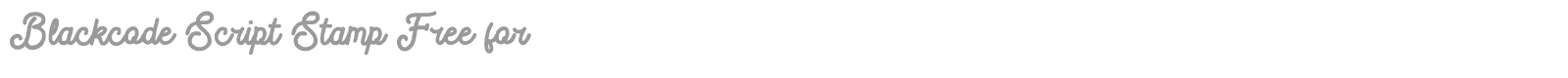 Blackcode Script font preview